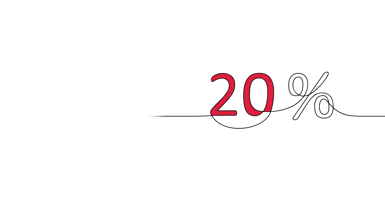 Illustration of 20%